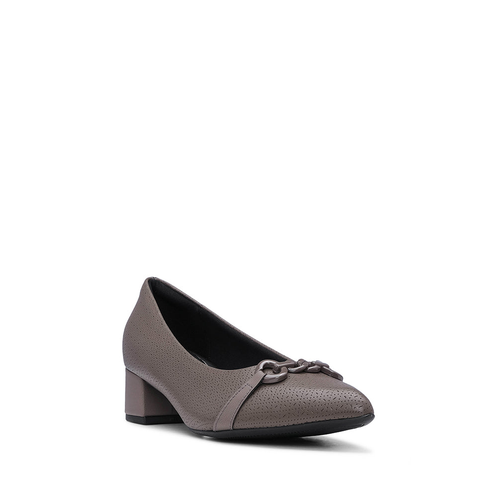 Sapato Casual Mulher Gravado Taupe