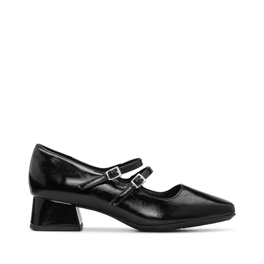 Sapato Mary Jane Mulher Verniz Preto