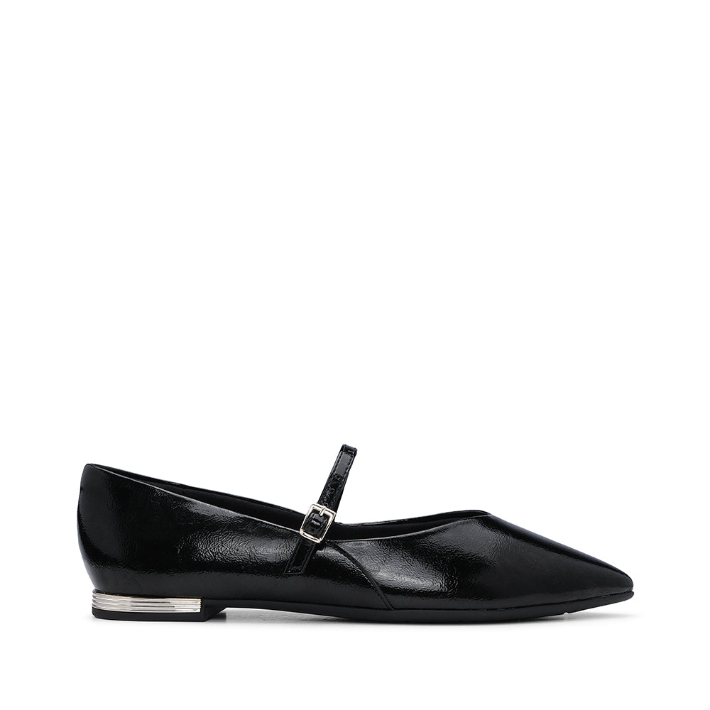 Sapato Sabrinas Mulher Verniz Preto