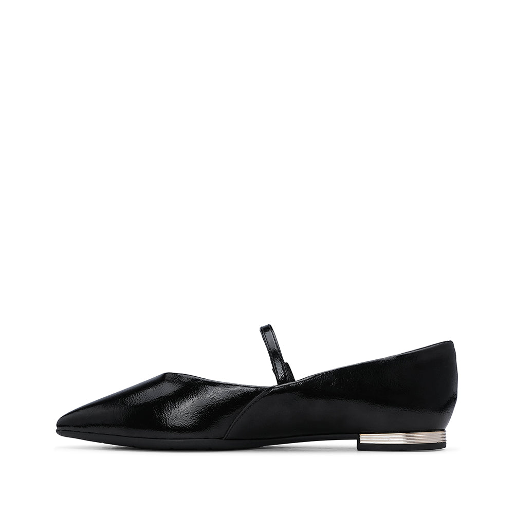 Sapato Sabrinas Mulher Verniz Preto