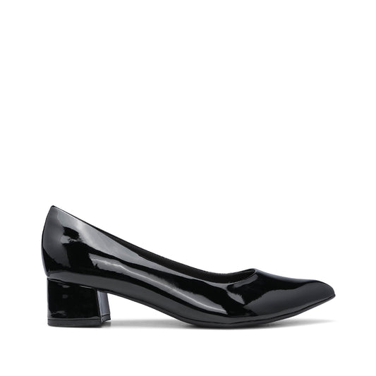 Sapato Salto Médio Mulher Verniz Preto