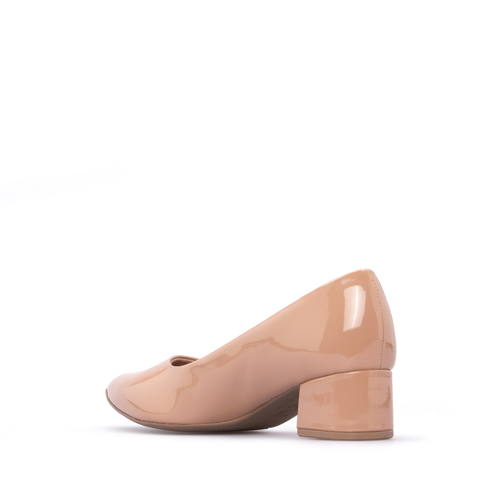 Sapato Casual Mulher Verniz Bege