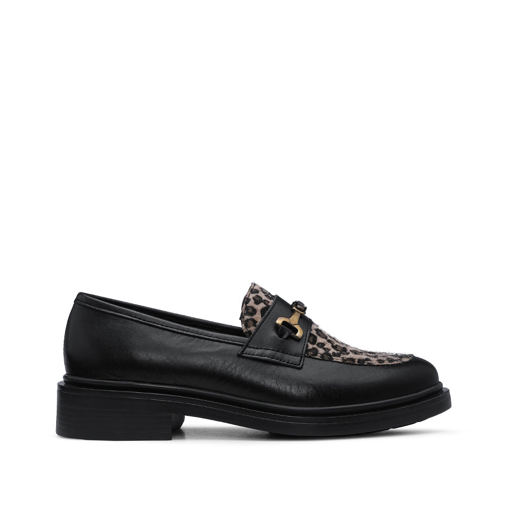 Sapato Mocassim Mulher Pele Leopardo