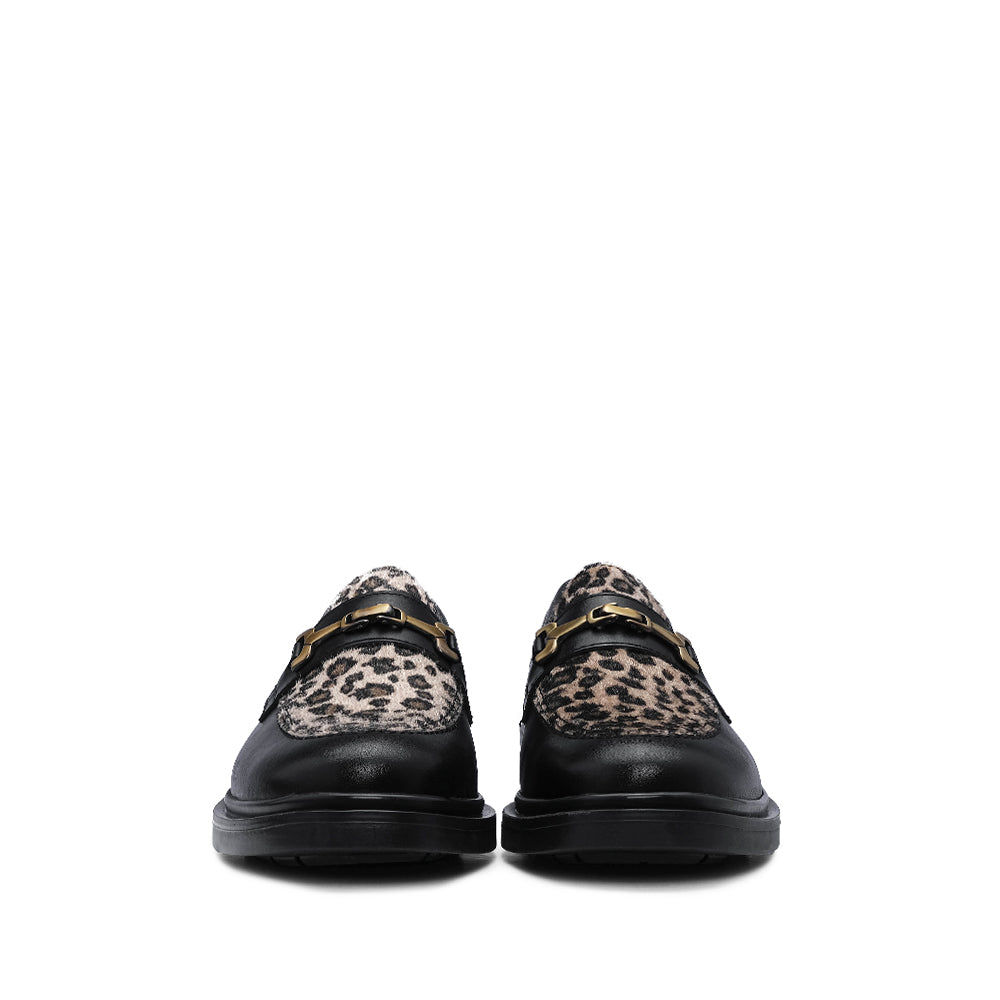 Sapato Mocassim Mulher Pele Leopardo