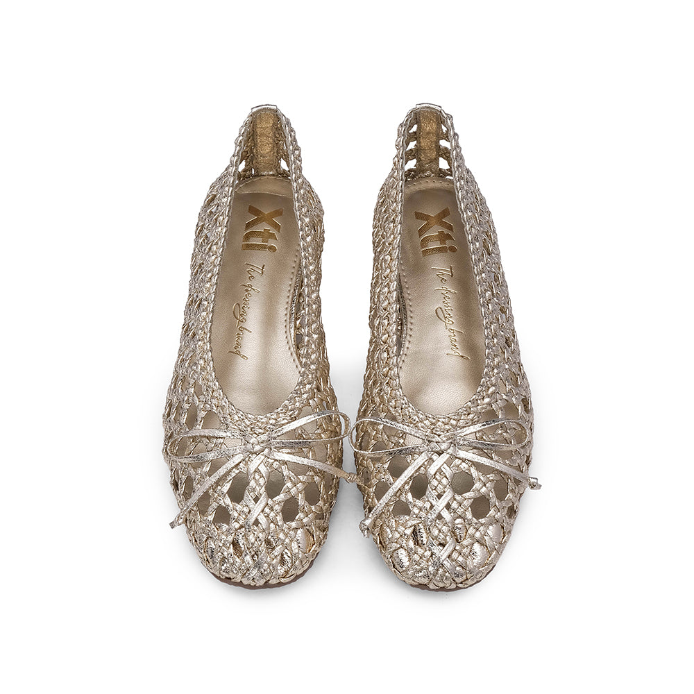 Sapato Sabrinas Mulher Dourado