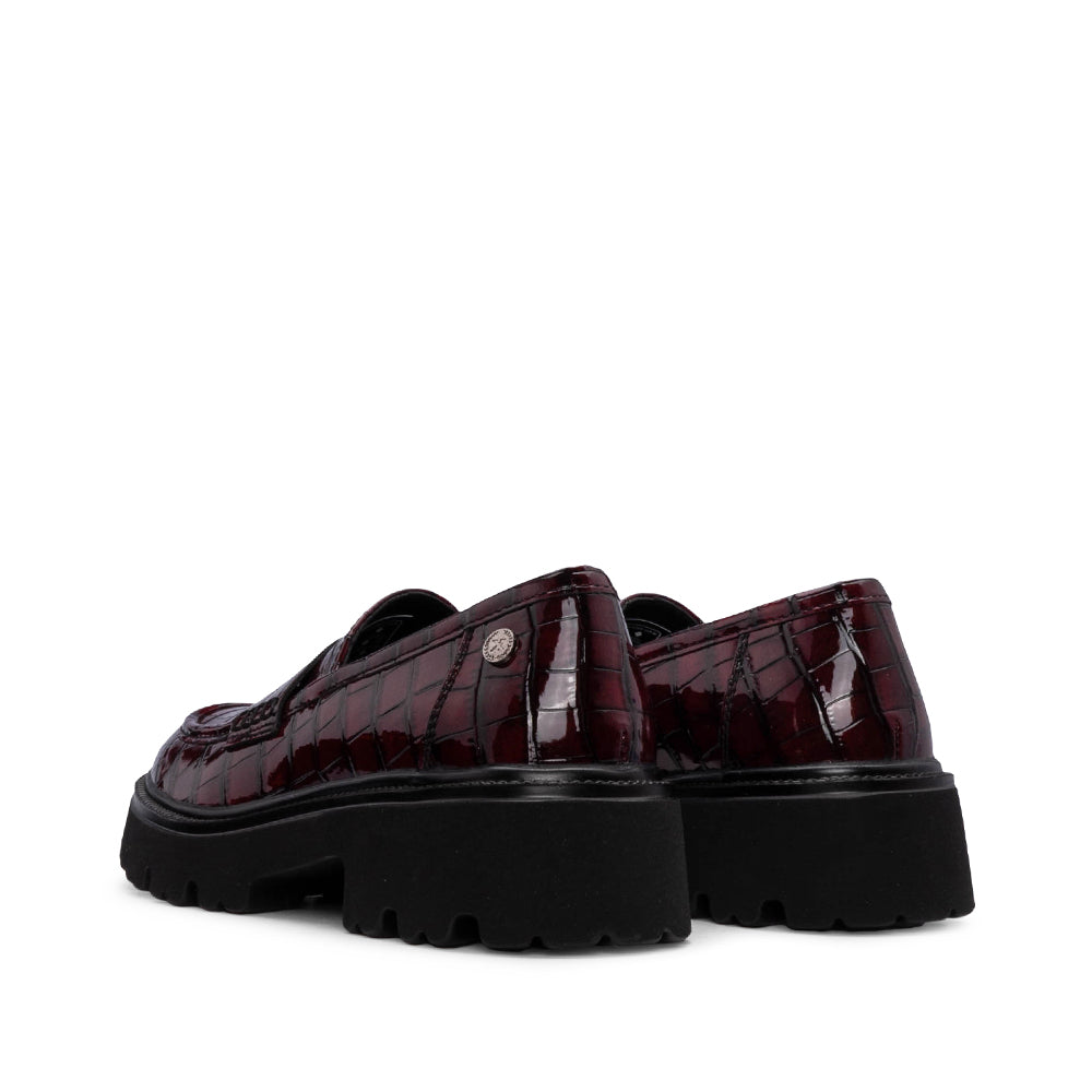 Sapato Mocassim Mulher Bordeaux