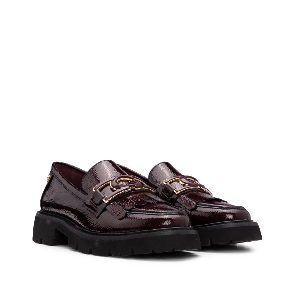 Sapato Mocassim Mulher Bordeaux