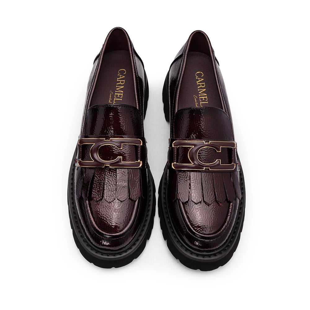 Sapato Mocassim Mulher Bordeaux