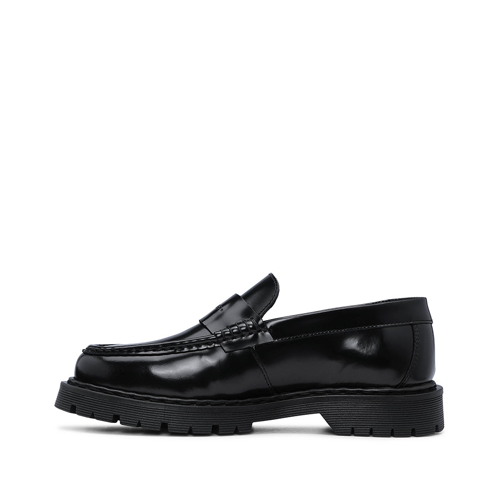 Sapato Salto Raso Mulher Polido Preto