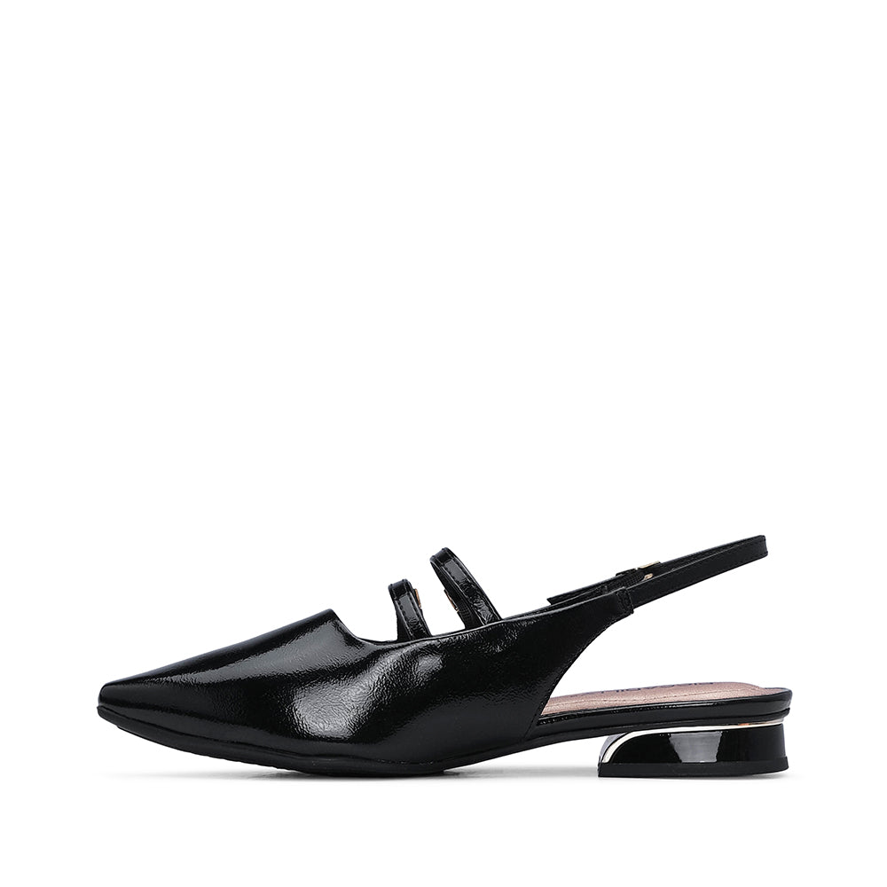 Sapato Mary Jane Mulher Verniz Preto