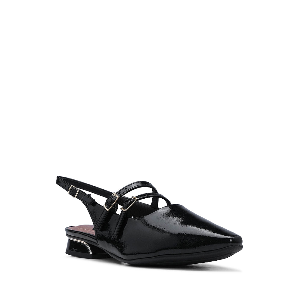 Sapato Mary Jane Mulher Verniz Preto