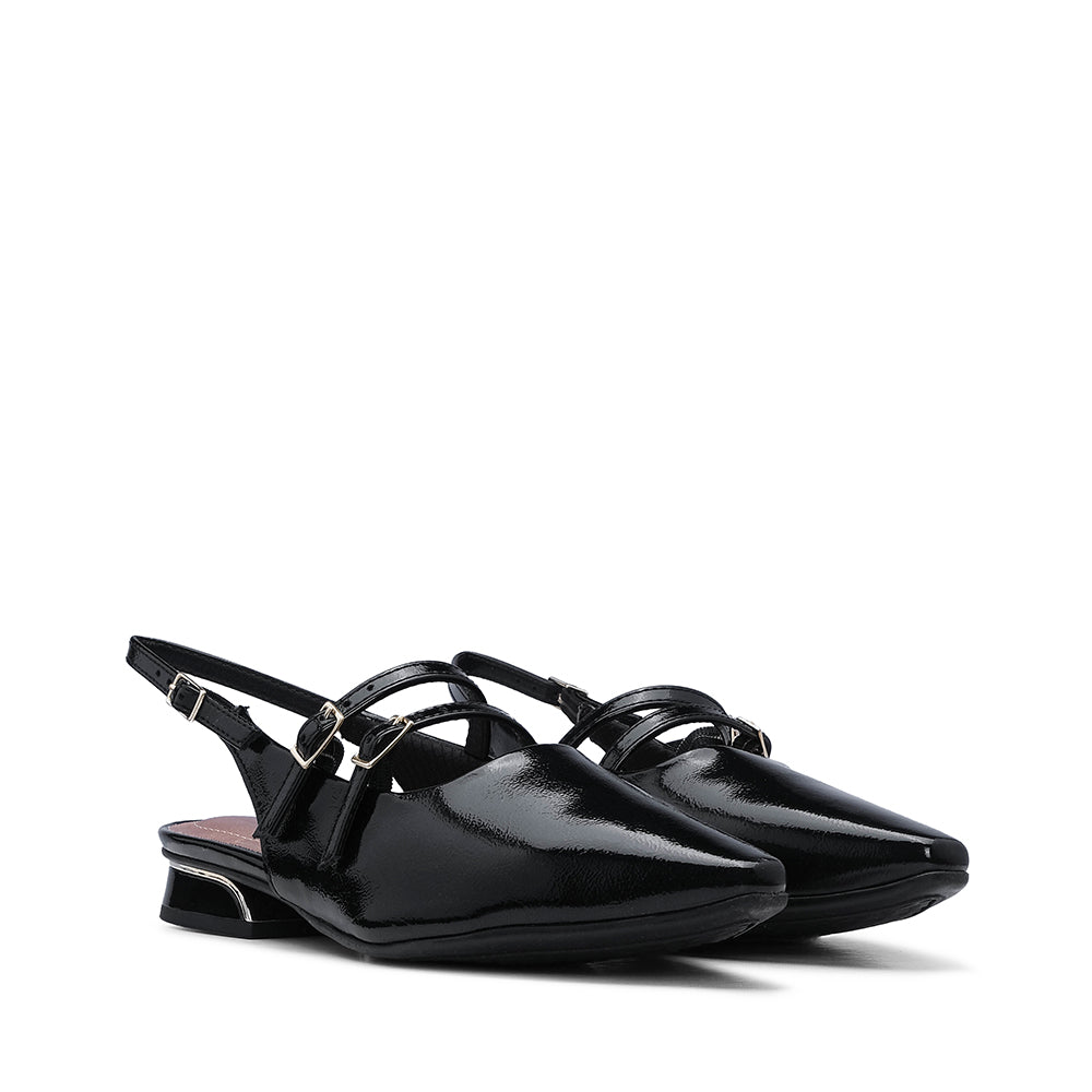 Sapato Mary Jane Mulher Verniz Preto