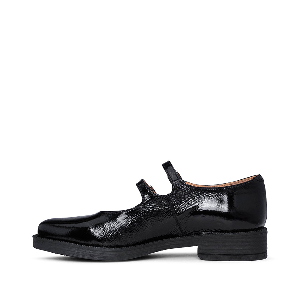 Sapato Mary Jane Mulher Verniz Preto