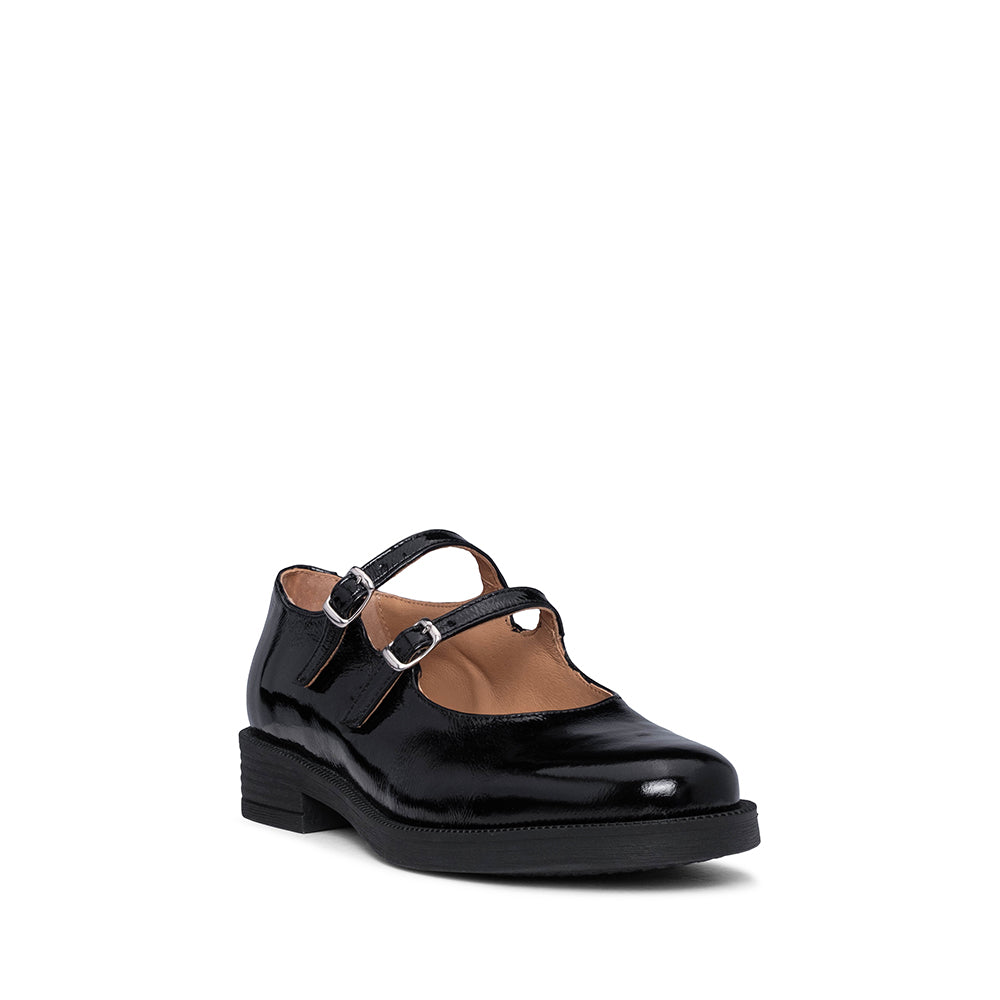 Sapato Mary Jane Mulher Verniz Preto