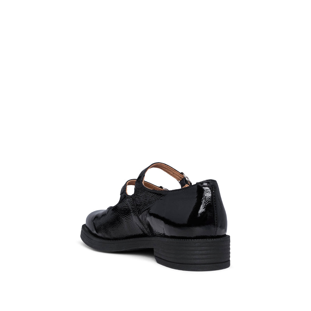 Sapato Mary Jane Mulher Verniz Preto
