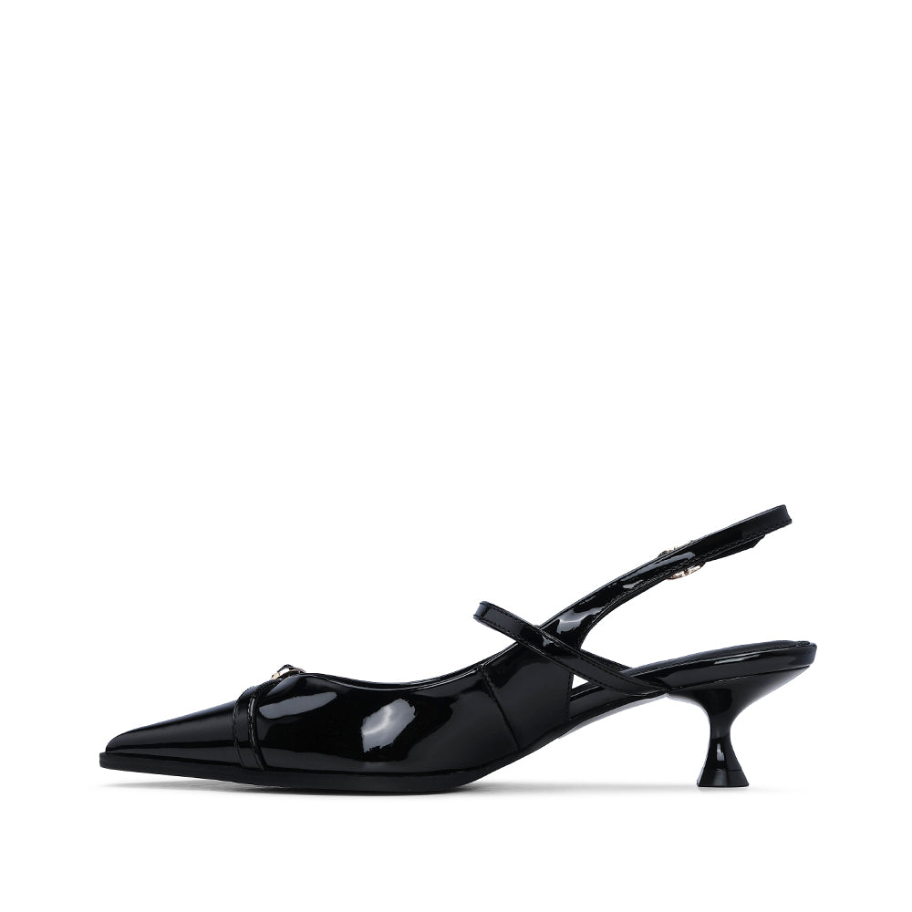 Sapato Slingback Mulher Verniz Preto