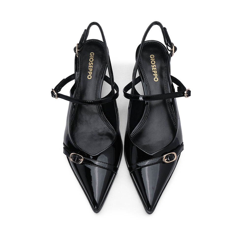 Sapato Slingback Mulher Verniz Preto