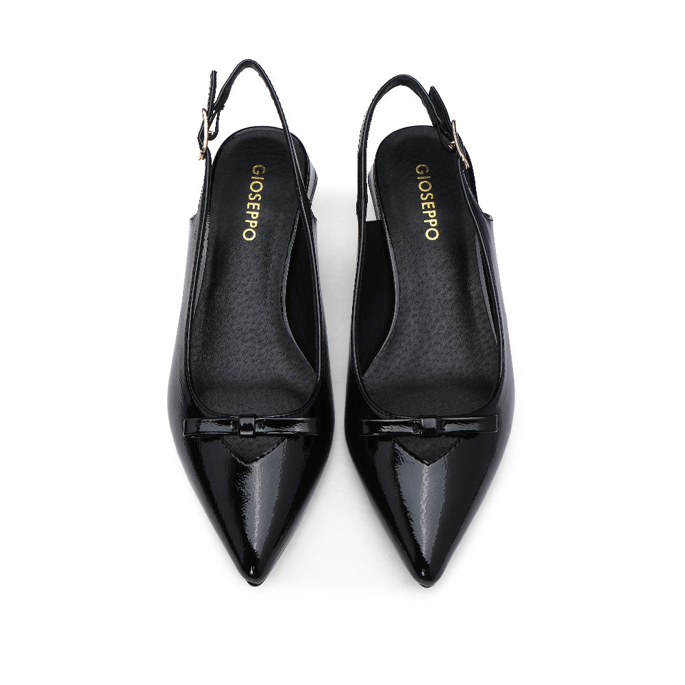 Sapato Slingback Mulher Verniz Preto