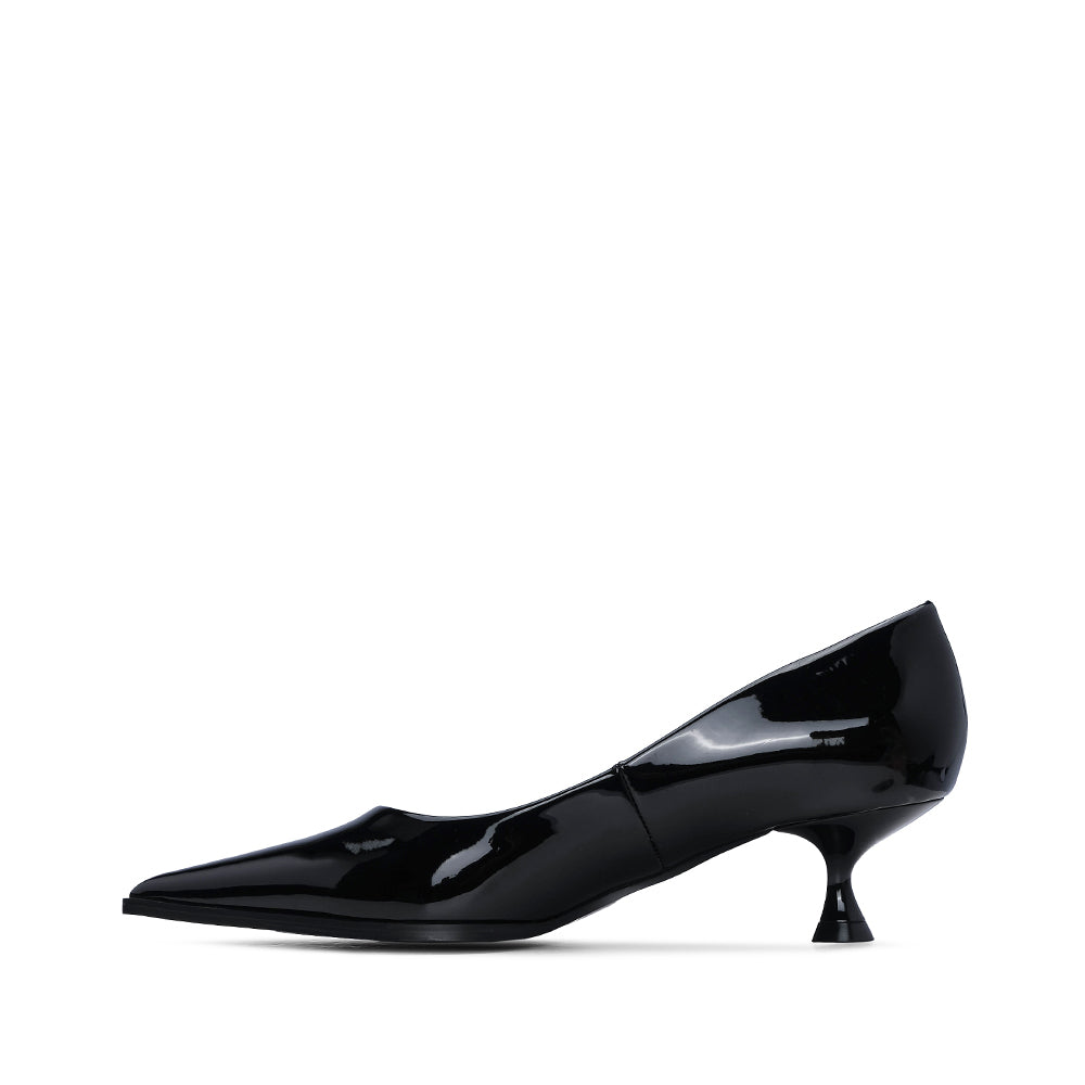 Sapato Salto Médio Mulher Verniz Preto