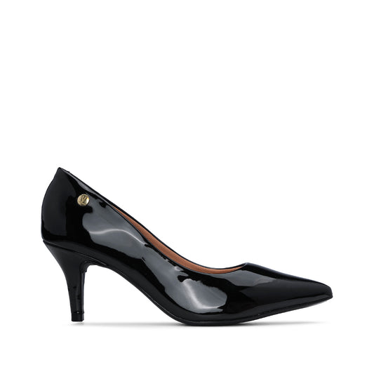Sapato Salto Médio Mulher Verniz Preto