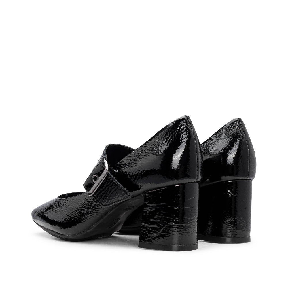 Sapato Mary Jane Mulher Verniz Preto