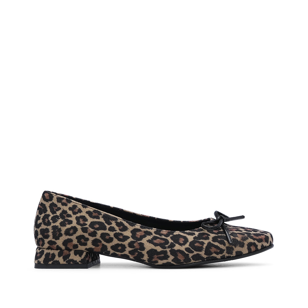 Sapato Sabrina Mulher Camurça Leopardo