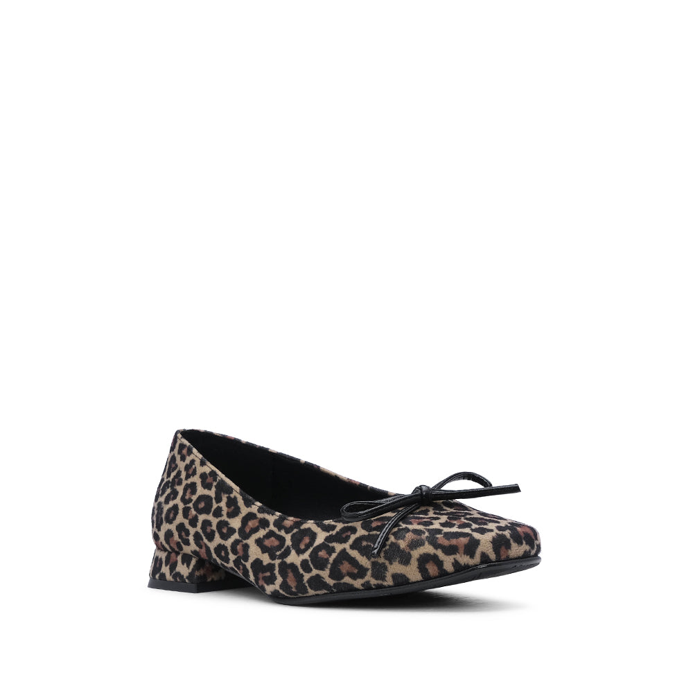 Sapato Sabrina Mulher Camurça Leopardo
