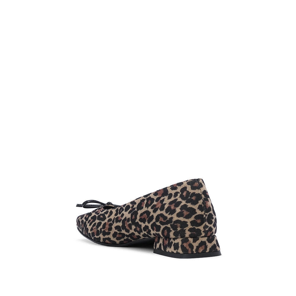 Sapato Sabrina Mulher Camurça Leopardo