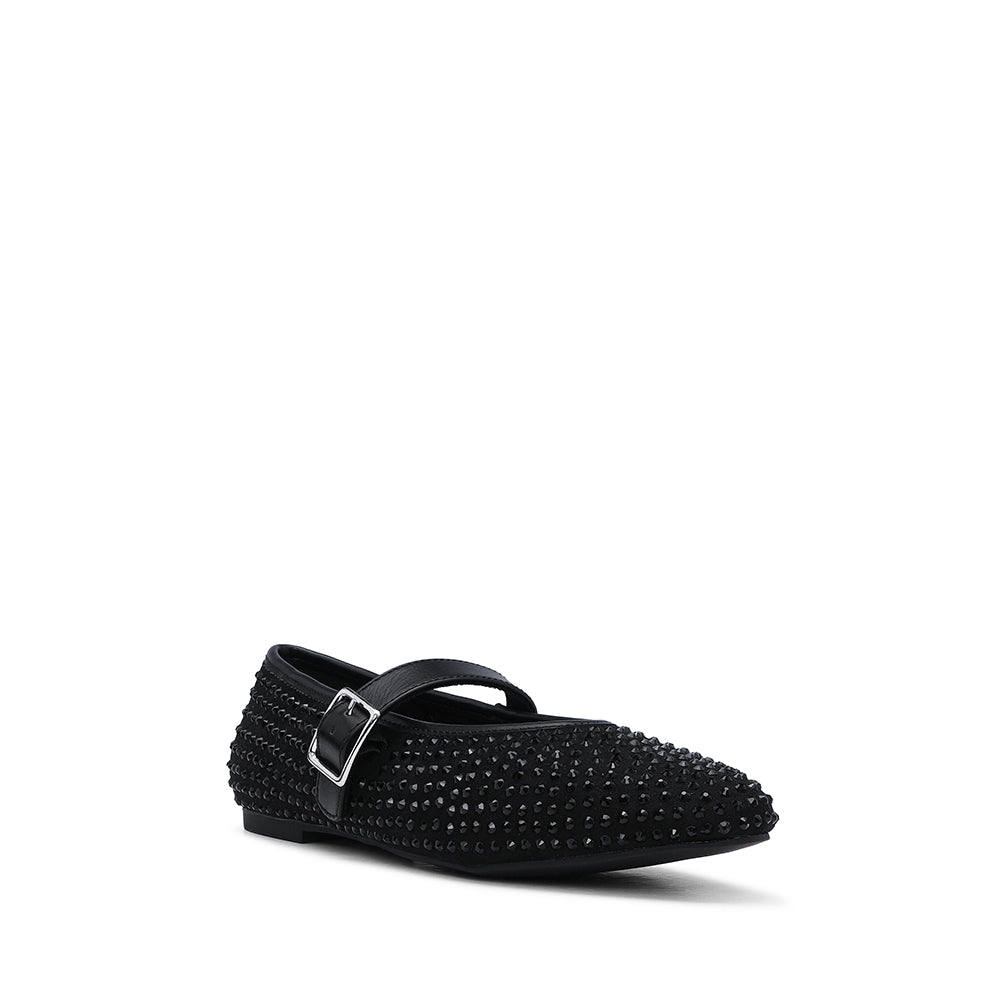 Sapato Sabrinas Mulher Têxtil Preto