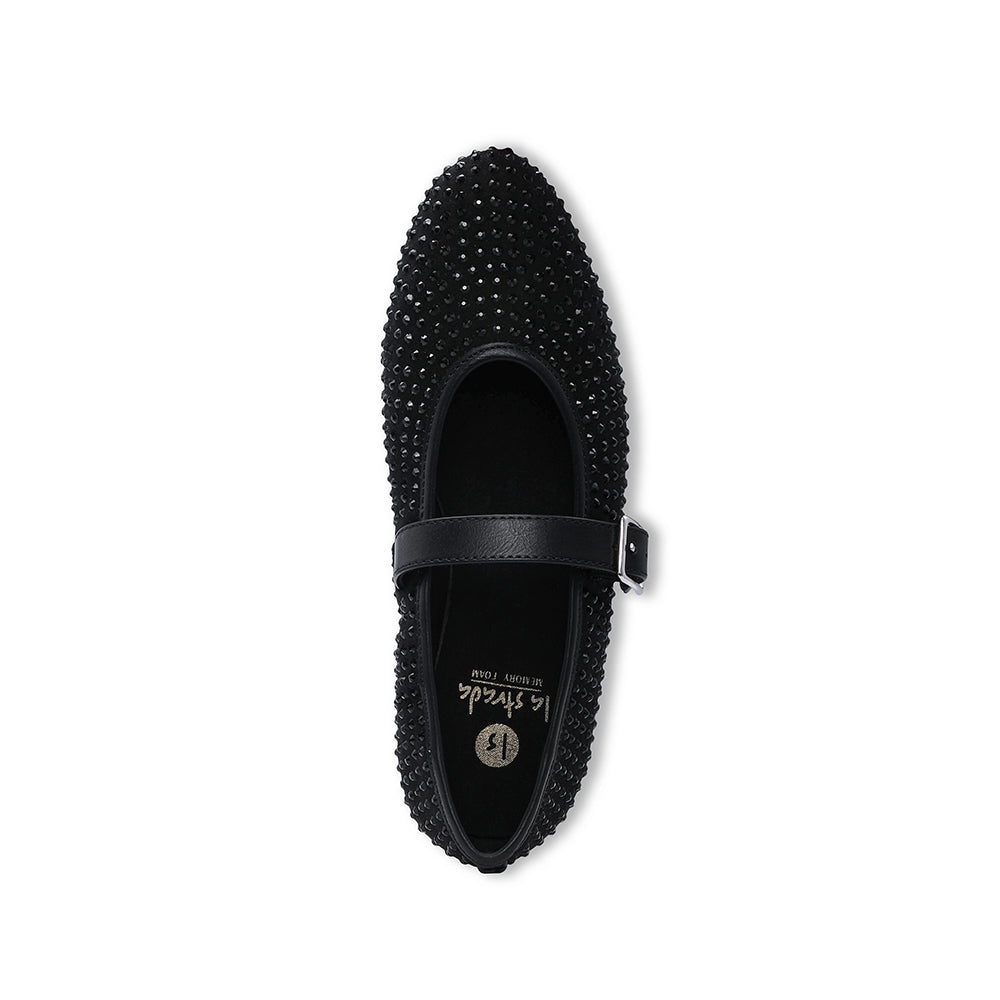 Sapato Sabrinas Mulher Têxtil Preto