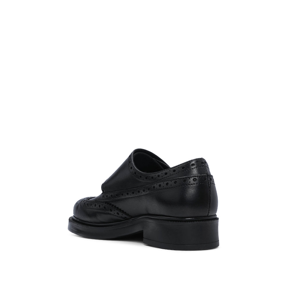 Sapato Salto Raso Mulher Pele Preto