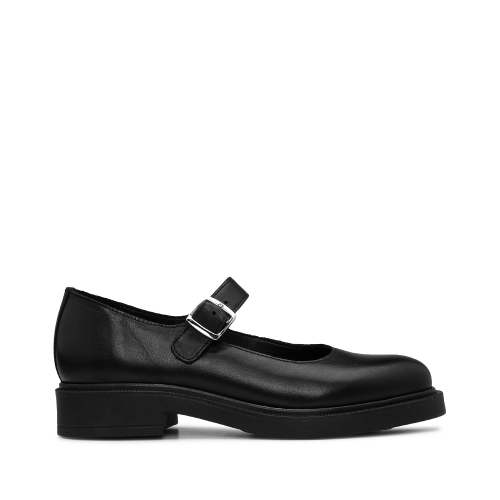 Sapato Mary Jane Mulher Pele Preto