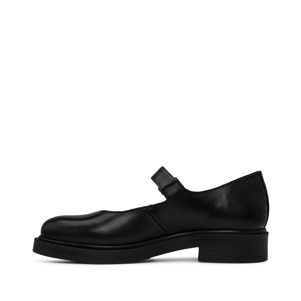 Sapato Mary Jane Mulher Pele Preto