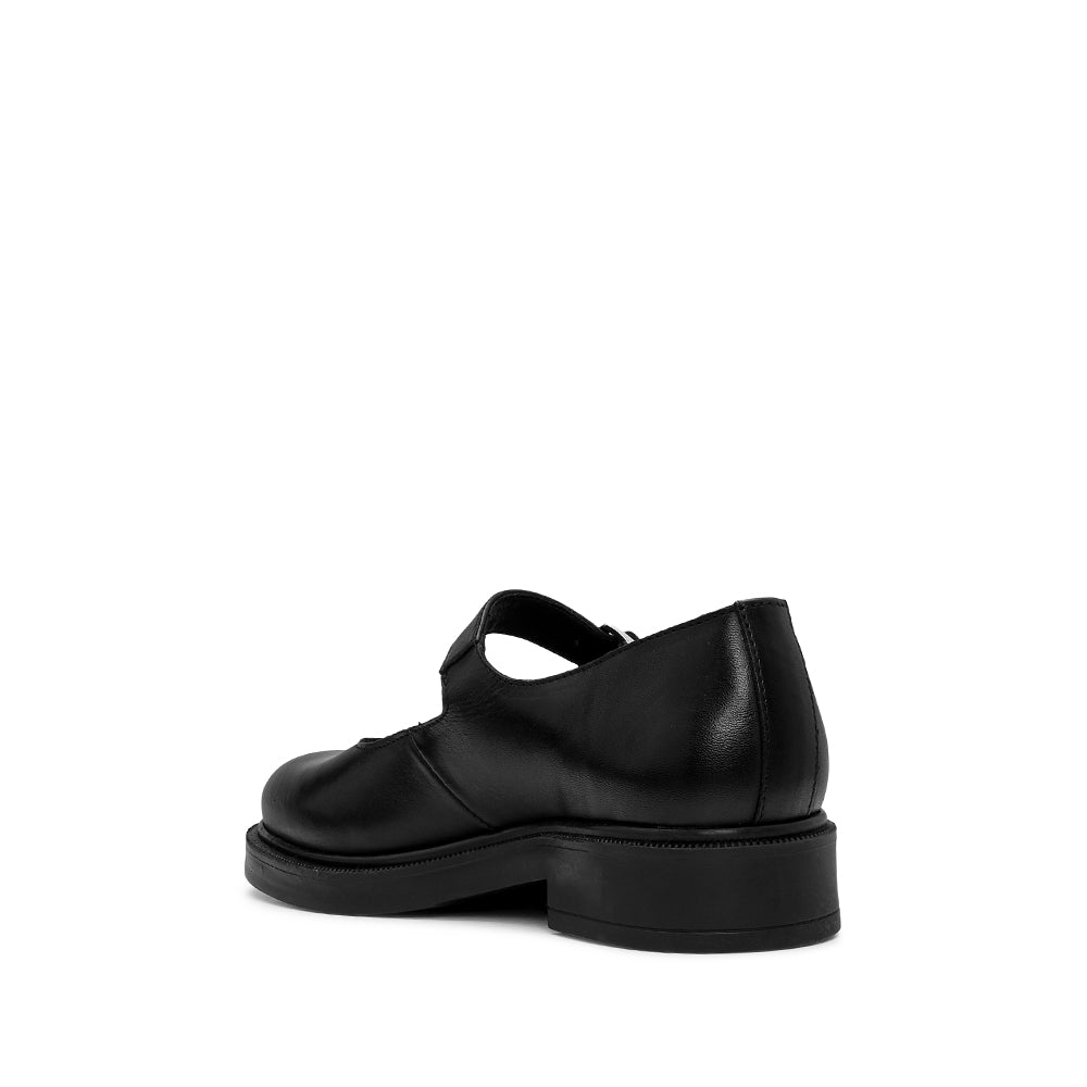 Sapato Mary Jane Mulher Pele Preto