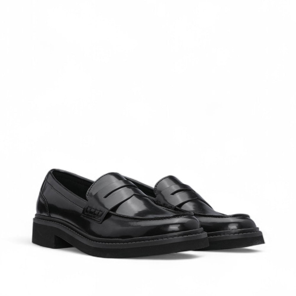Sapato Mocassim Mulher Polido Preto