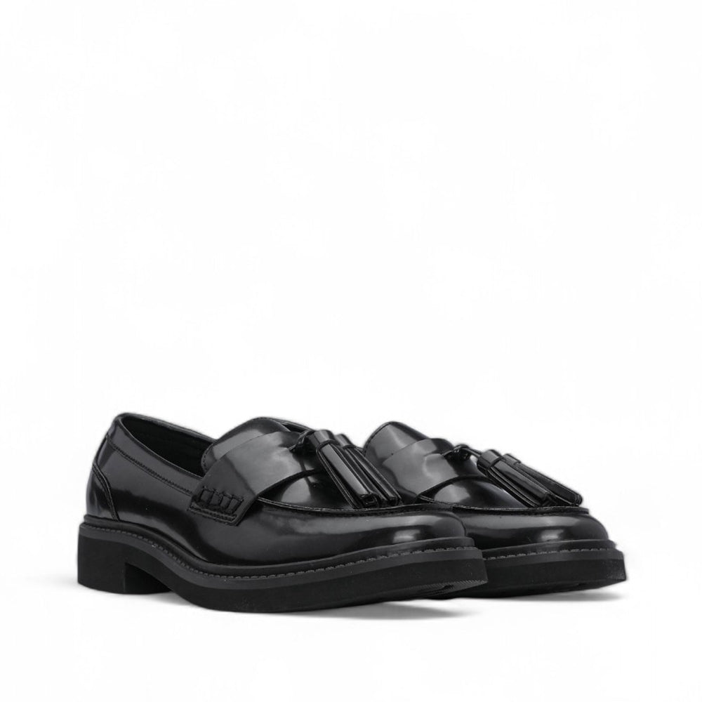 Sapato Mocassim Mulher Polido Preto