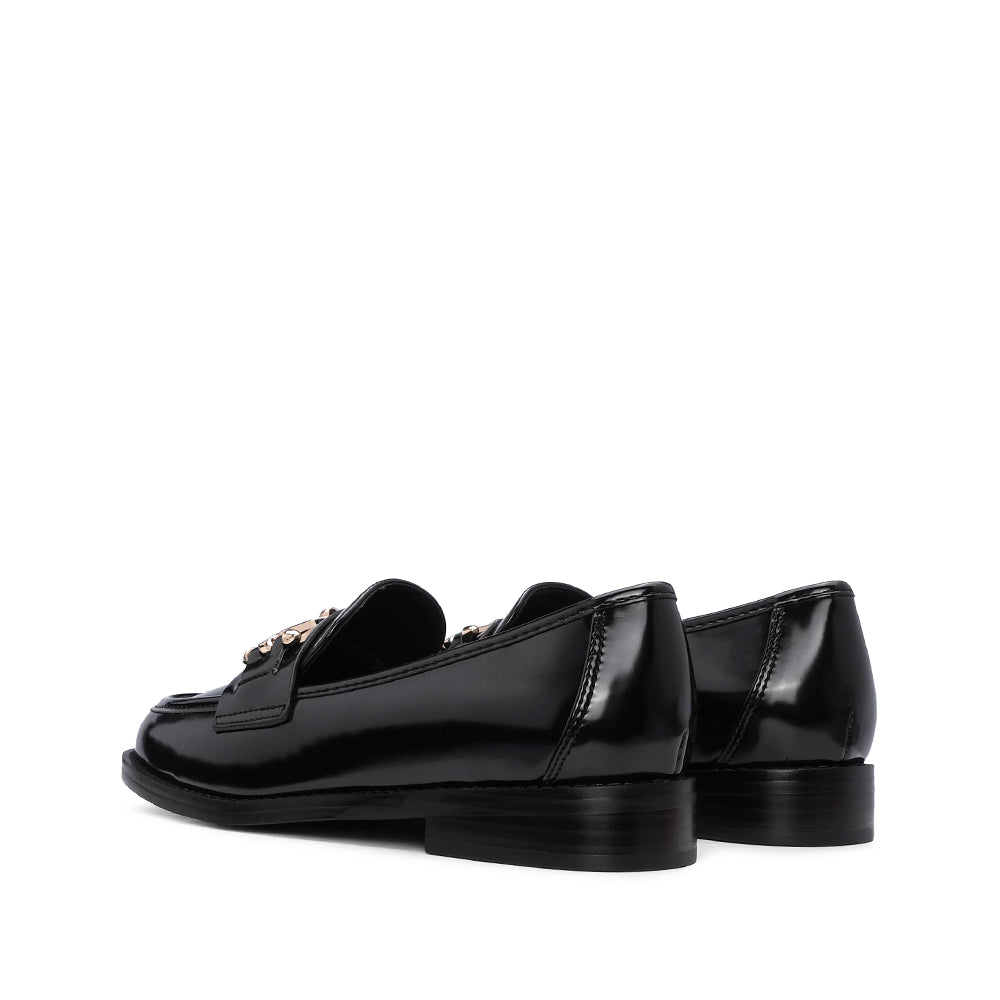Sapato Mocassim Mulher Polido Preto