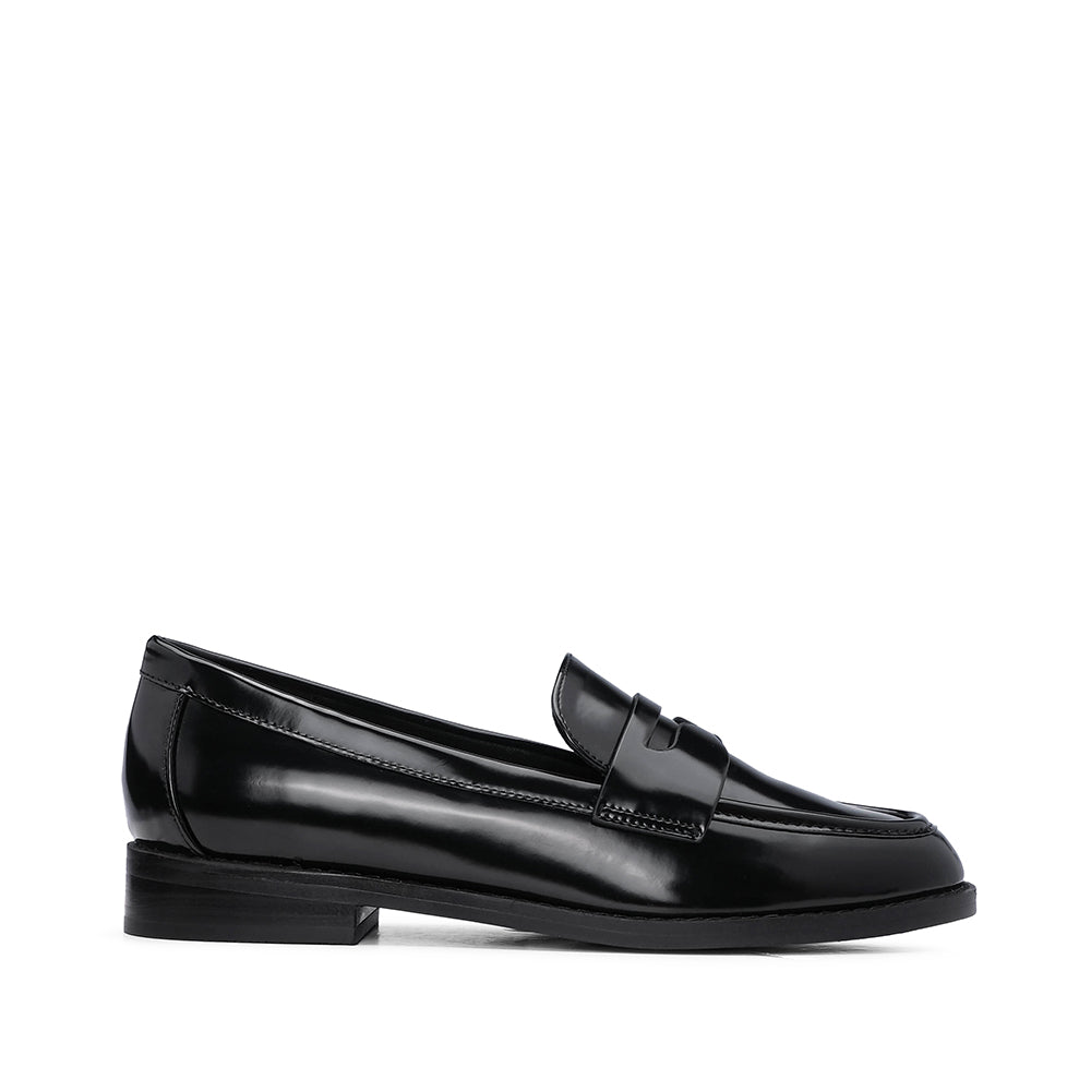 Sapato Mocassim Mulher Polido Preto