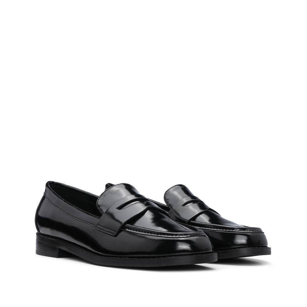 Sapato Mocassim Mulher Polido Preto