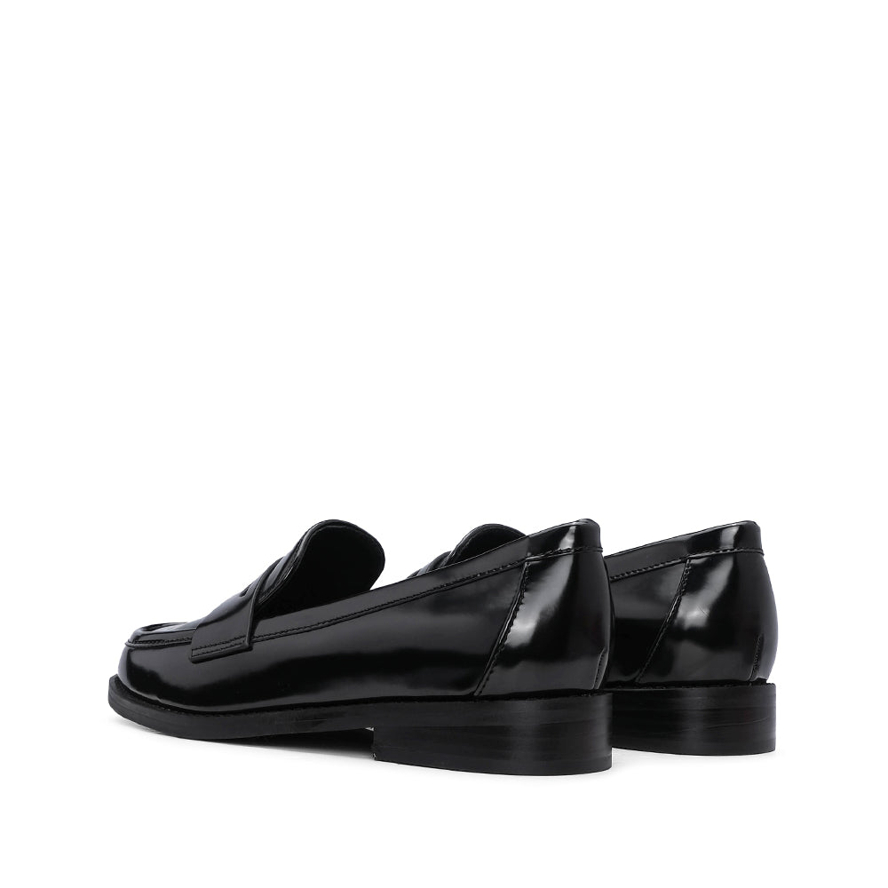 Sapato Mocassim Mulher Polido Preto