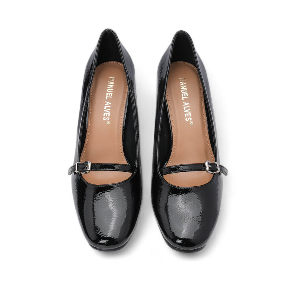 Sapato Salto Alto Mulher Verniz Preto
