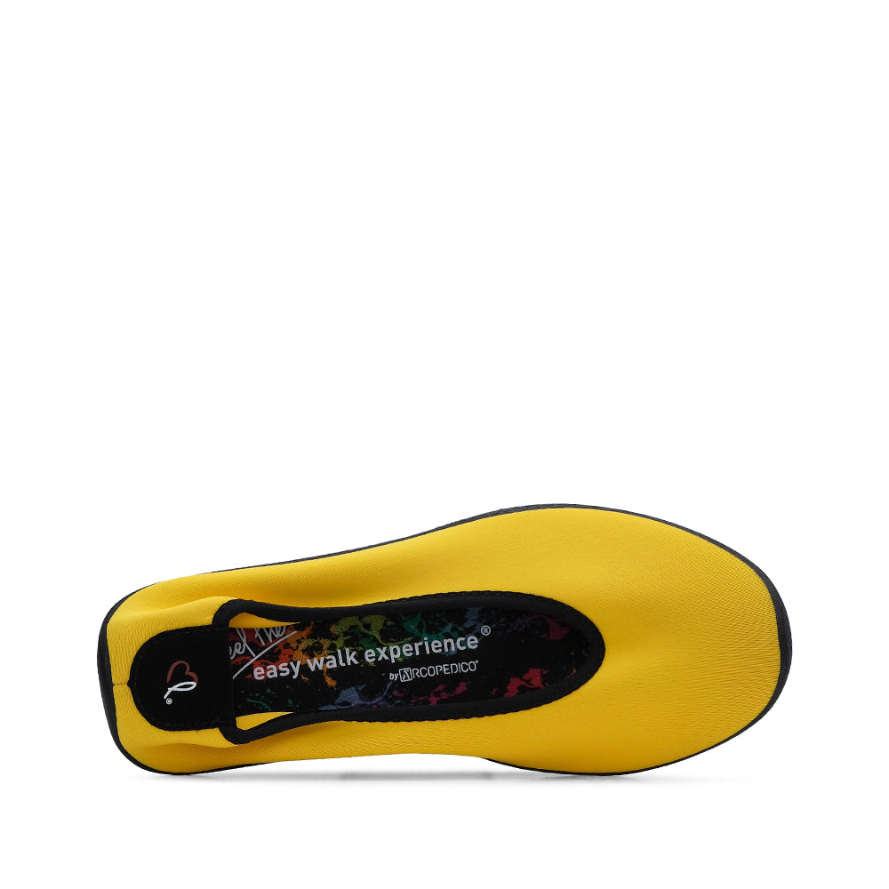 Sapato Sabrinas Mulher Têxtil Amarelo