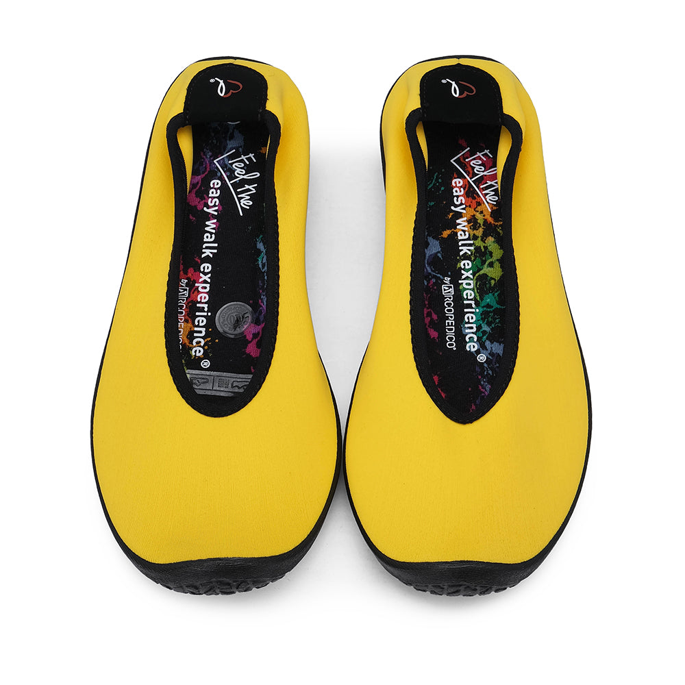 Sapato Sabrinas Mulher Têxtil Amarelo
