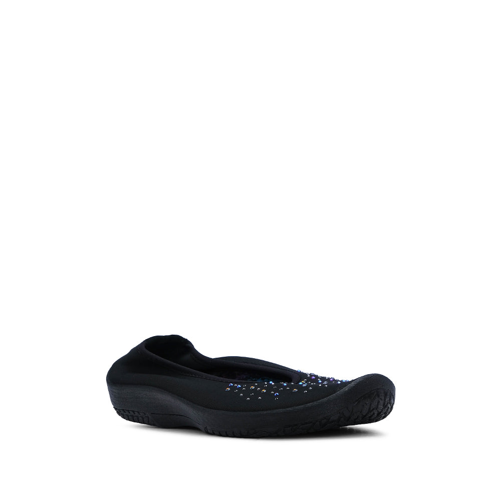 Sapato Sabrinas Mulher Têxtil Preto
