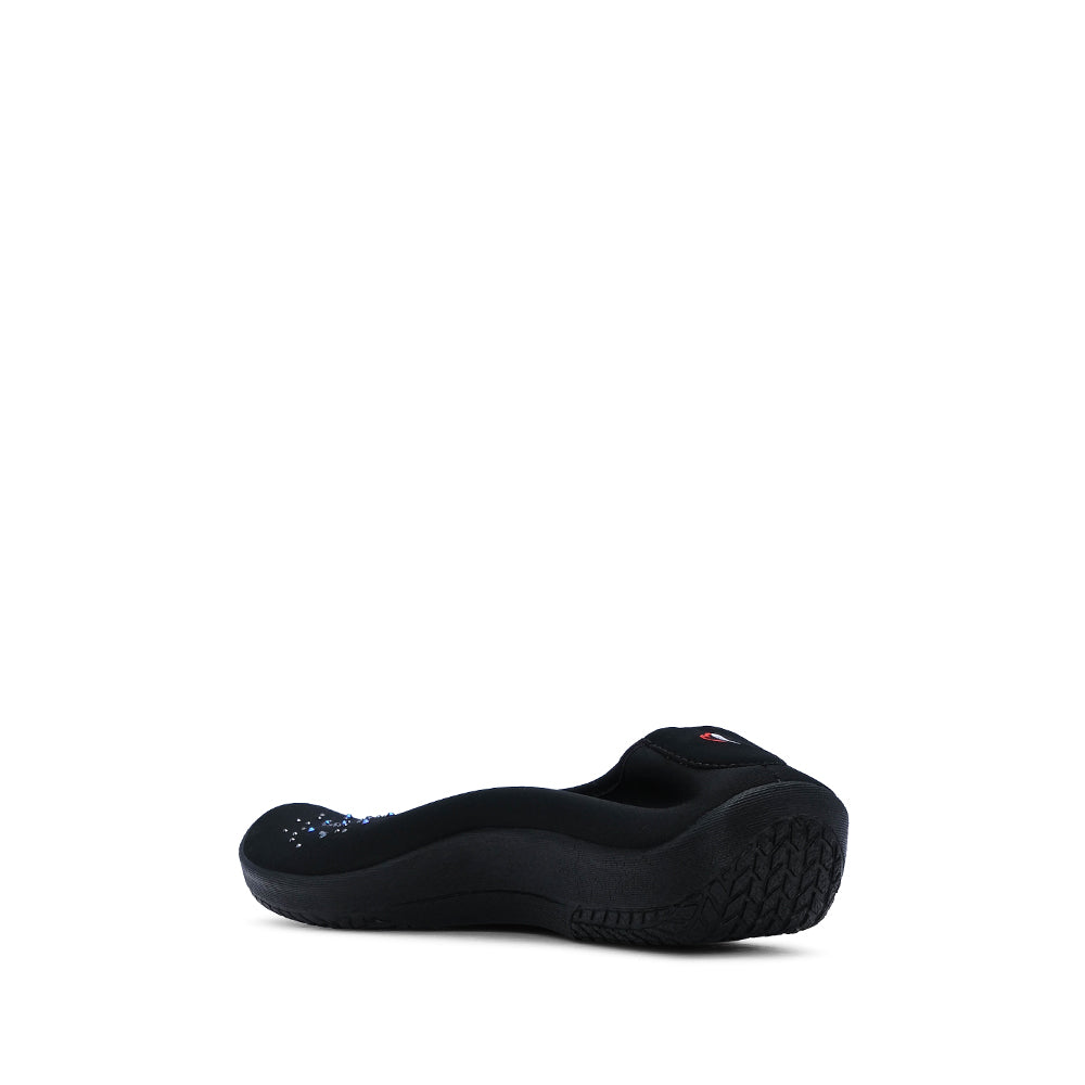 Sapato Sabrinas Mulher Têxtil Preto