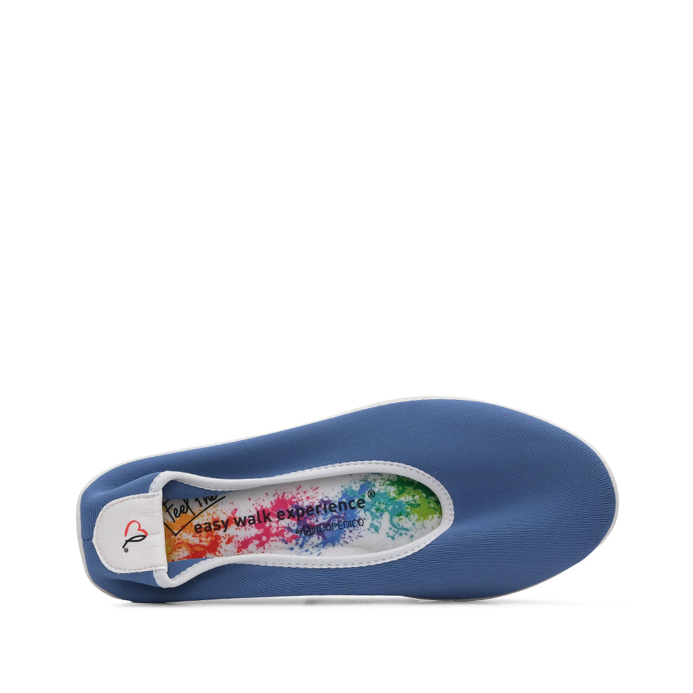 Sapato Sabrinas Mulher Têxtil Azul