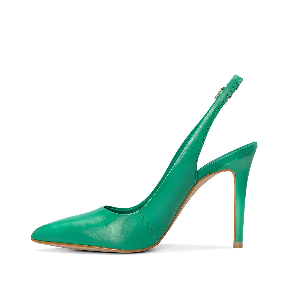 Sapato Salto Alto Mulher Pele Verde