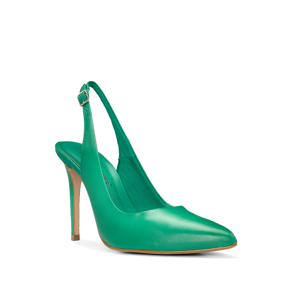 Sapato Salto Alto Mulher Pele Verde