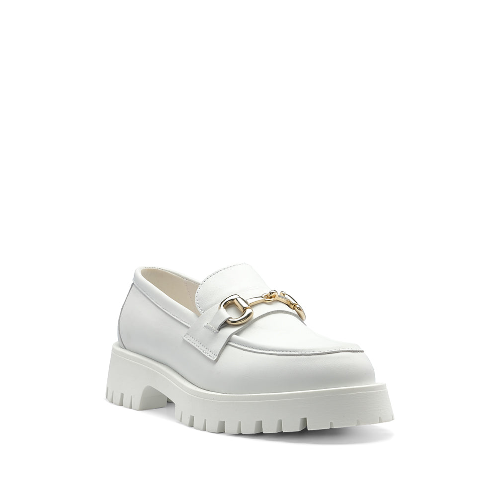 Sapato Mocassim Mulher Pele Branco