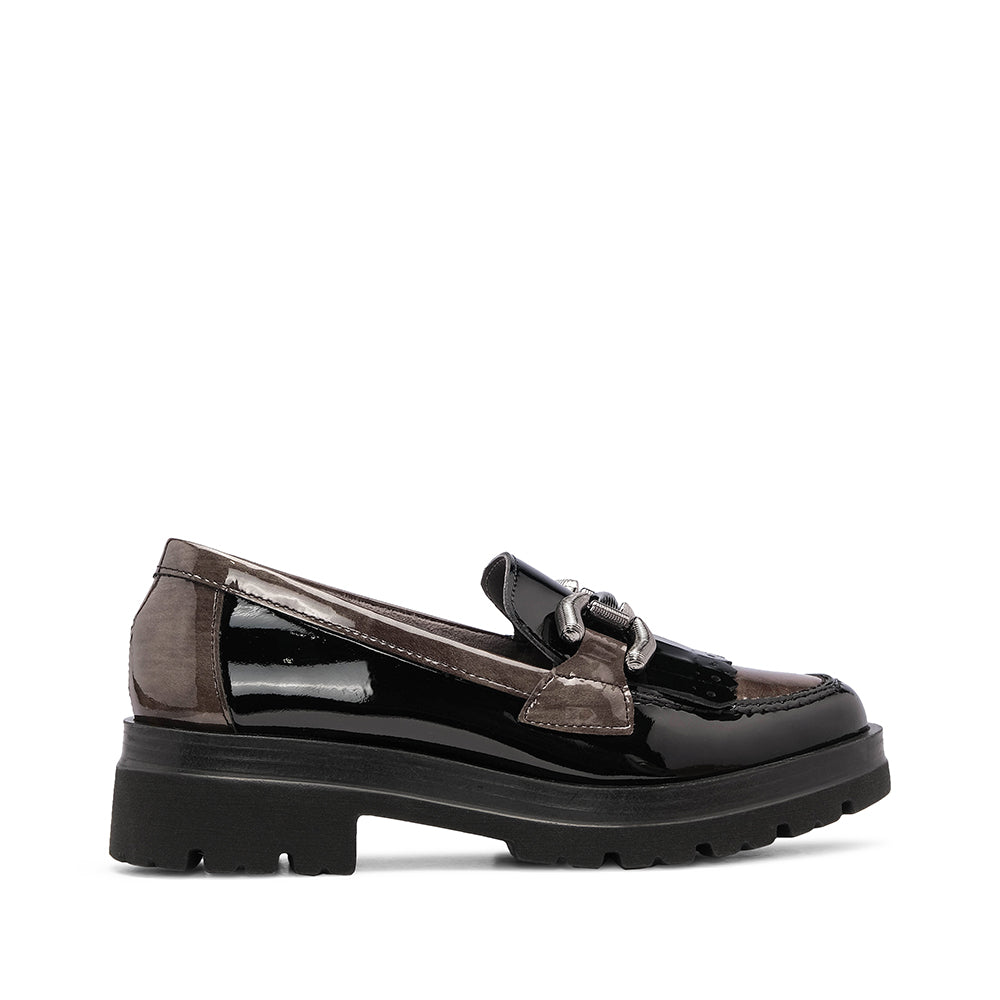 Sapato Mocassim Mulher Verniz Preto